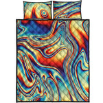Psychedelic Wave Print Quilt Bed Set