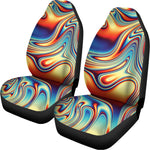 Psychedelic Wave Print Universal Fit Car Seat Covers