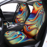Psychedelic Wave Print Universal Fit Car Seat Covers