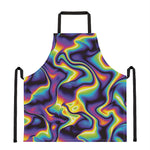 Psychedelic Wavy Print Apron