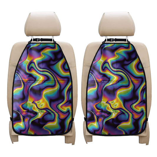 Psychedelic Wavy Print Car Seat Organizers