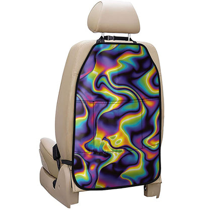 Psychedelic Wavy Print Car Seat Organizers