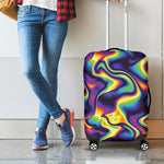 Psychedelic Wavy Print Luggage Cover