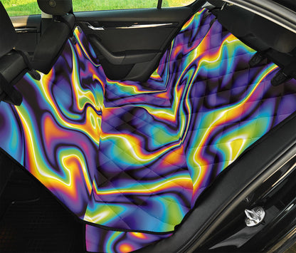Psychedelic Wavy Print Pet Car Back Seat Cover