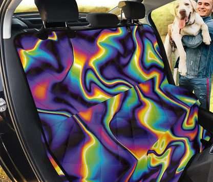 Psychedelic Wavy Print Pet Car Back Seat Cover
