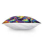 Psychedelic Wavy Print Pillow Cover