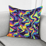 Psychedelic Wavy Print Pillow Cover