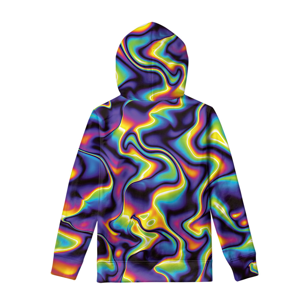 Psychedelic Wavy Print Pullover Hoodie