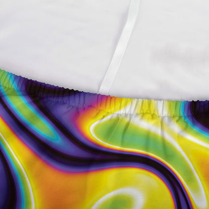 Psychedelic Wavy Print Sofa Cover