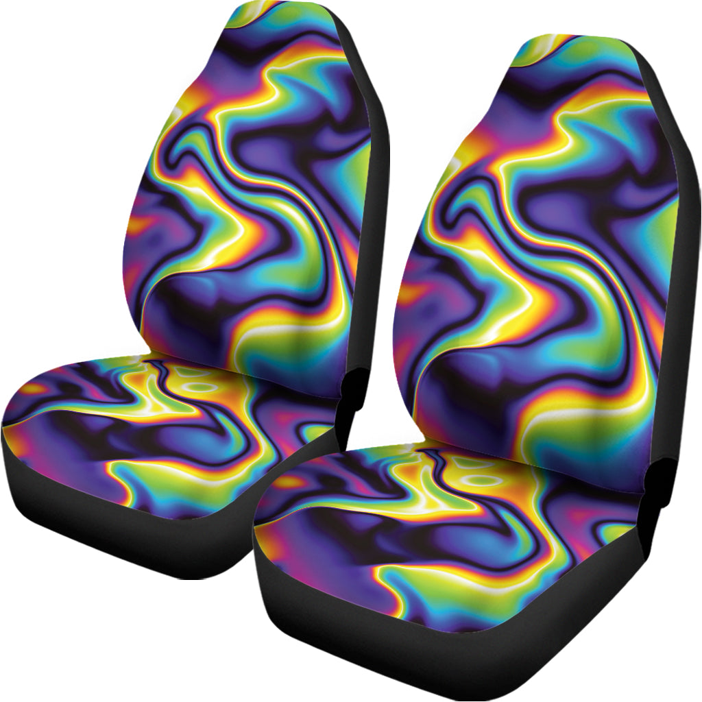 Psychedelic Wavy Print Universal Fit Car Seat Covers