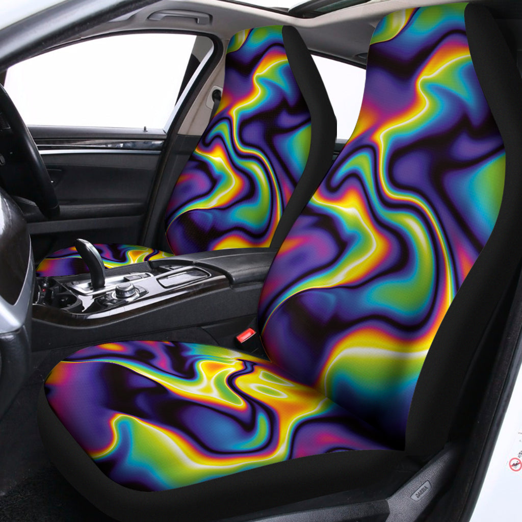 Psychedelic Wavy Print Universal Fit Car Seat Covers