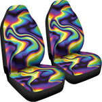Psychedelic Wavy Print Universal Fit Car Seat Covers