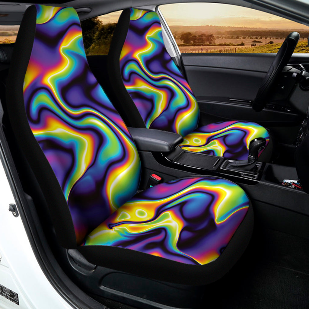 Psychedelic Wavy Print Universal Fit Car Seat Covers