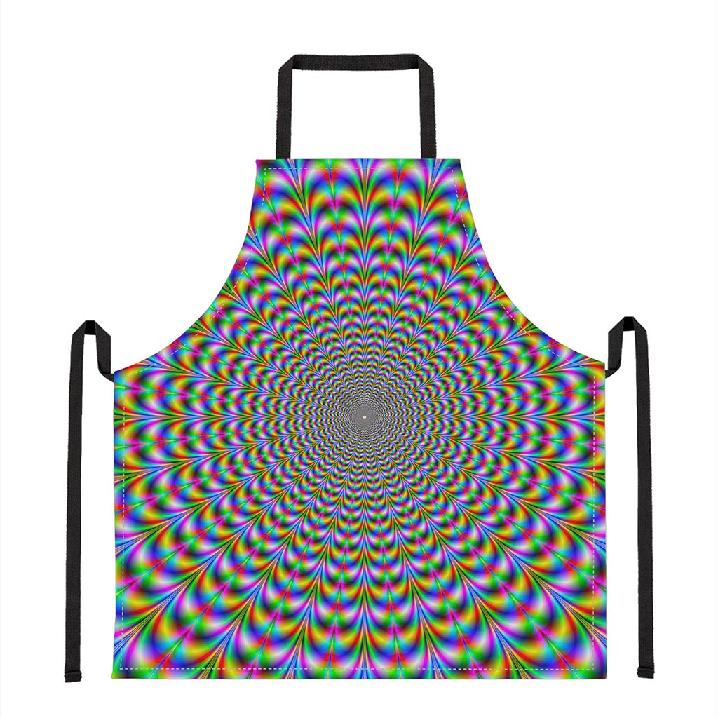 Psychedelic Web Optical Illusion Apron