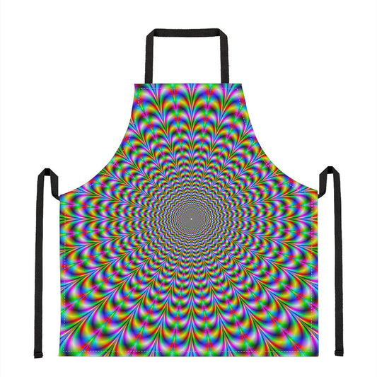 Psychedelic Web Optical Illusion Apron
