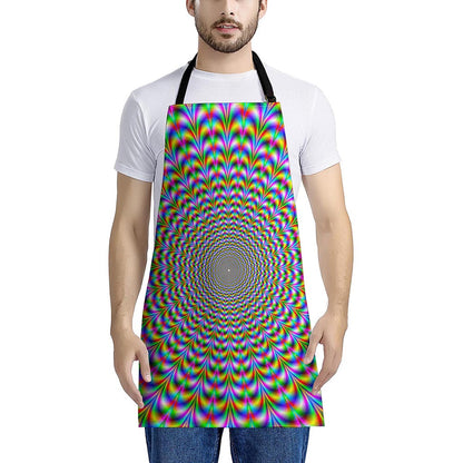 Psychedelic Web Optical Illusion Apron