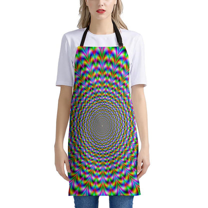 Psychedelic Web Optical Illusion Apron