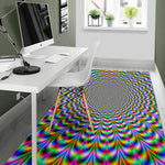 Psychedelic Web Optical Illusion Area Rug GearFrost