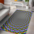 Psychedelic Web Optical Illusion Floor Mat