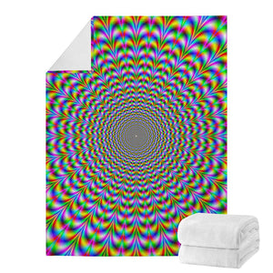 Psychedelic Web Optical Illusion Blanket
