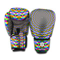 Psychedelic Web Optical Illusion Boxing Gloves