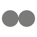 Psychedelic Web Optical Illusion Car Coasters