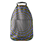 Psychedelic Web Optical Illusion Car Seat Organizers