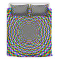 Psychedelic Web Optical Illusion Duvet Cover Bedding Set