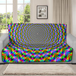 Psychedelic Web Optical Illusion Futon Protector