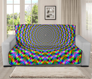 Psychedelic Web Optical Illusion Futon Protector