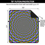 Psychedelic Web Optical Illusion Futon Protector