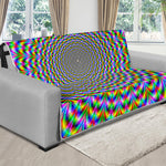 Psychedelic Web Optical Illusion Futon Protector