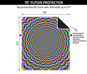 Psychedelic Web Optical Illusion Futon Protector