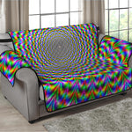 Psychedelic Web Optical Illusion Loveseat Protector