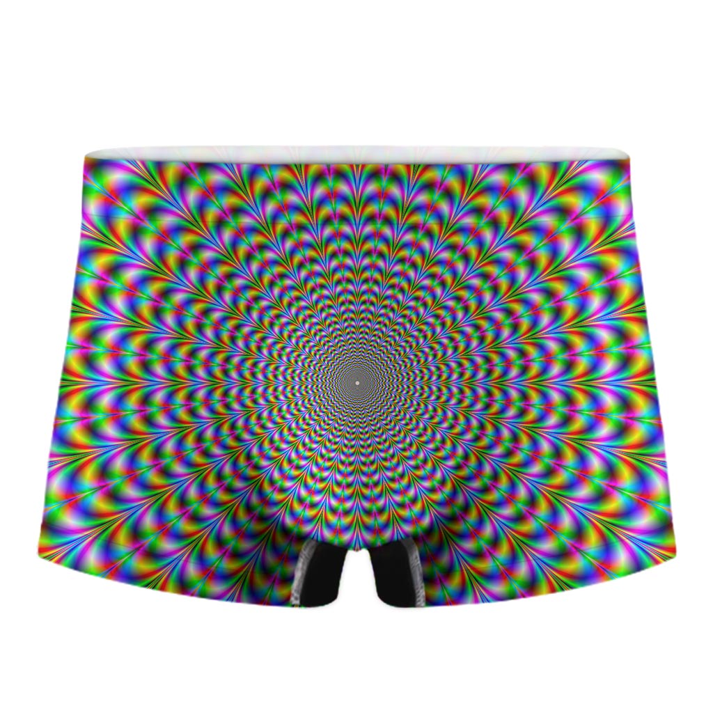 Psychedelic Web Optical Illusion Men's Boxer Briefs