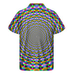 Psychedelic Web Optical Illusion Men's Short Sleeve Shirt