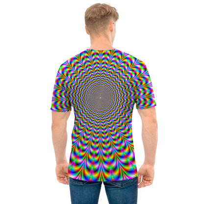 Psychedelic Web Optical Illusion Men's T-Shirt