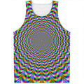 Psychedelic Web Optical Illusion Men's Tank Top
