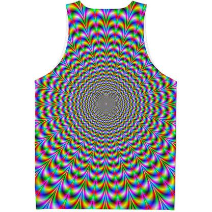 Psychedelic Web Optical Illusion Men's Tank Top