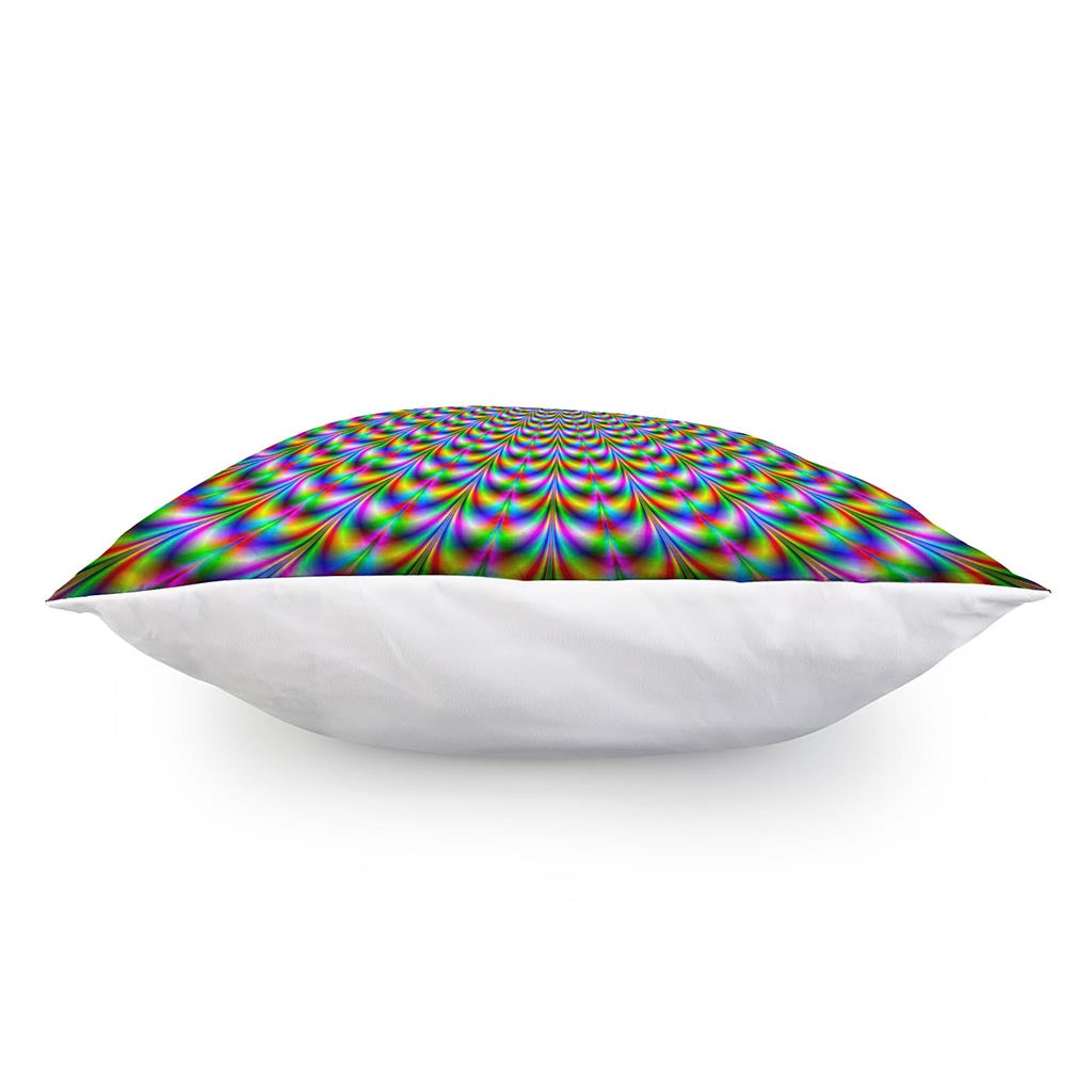 Psychedelic Web Optical Illusion Pillow Cover