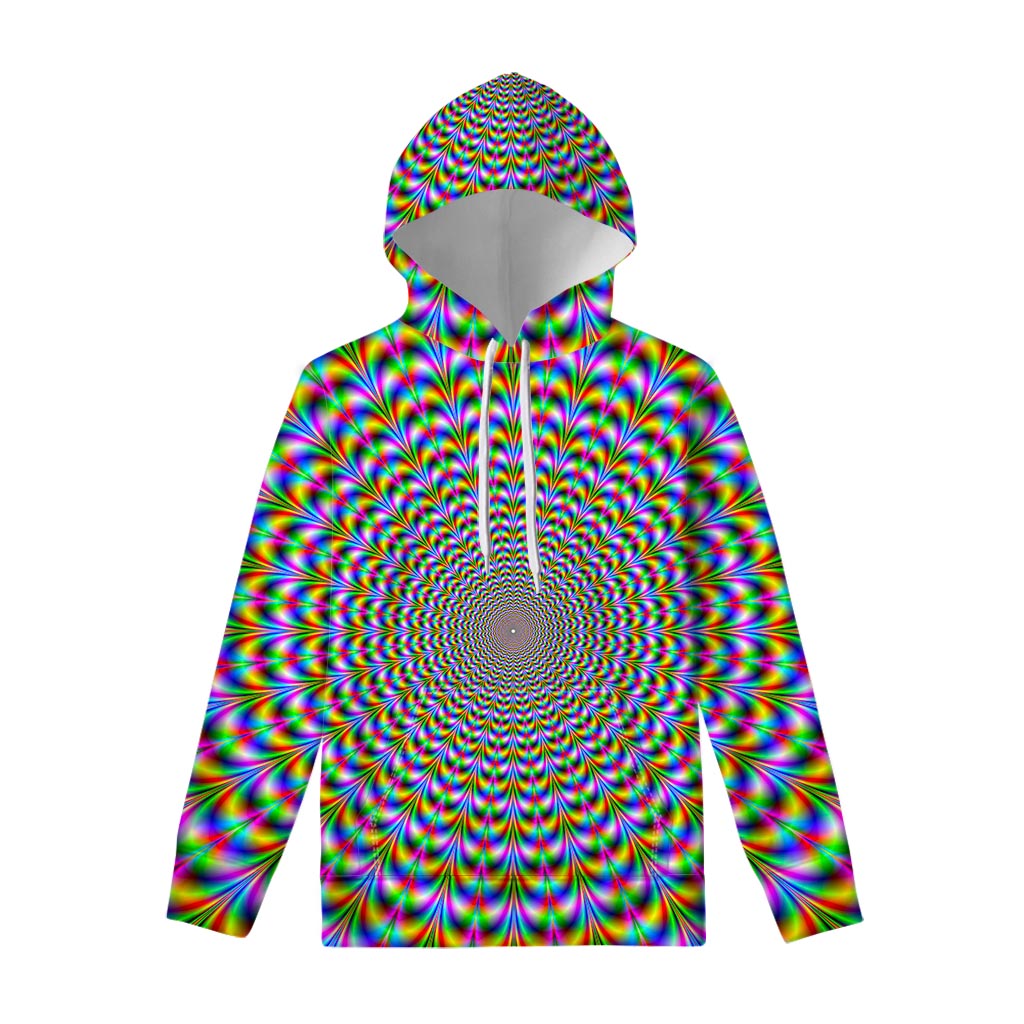 Psychedelic Web Optical Illusion Pullover Hoodie