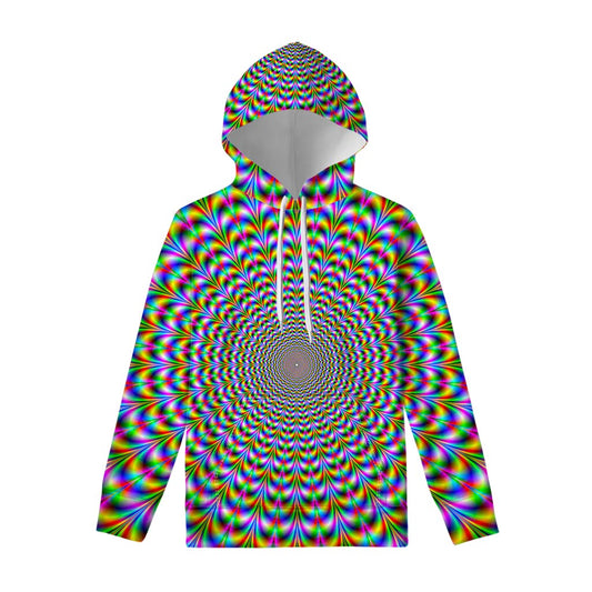 Psychedelic Web Optical Illusion Pullover Hoodie