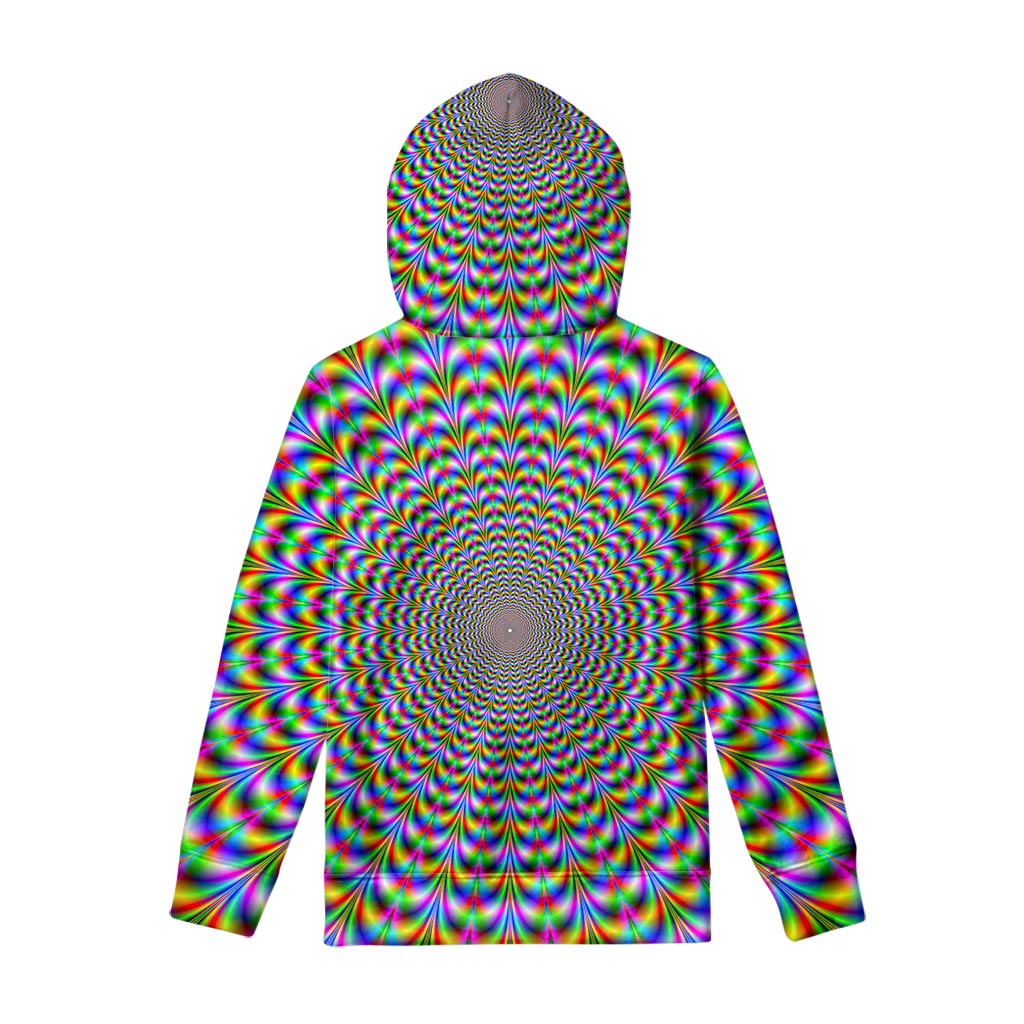 Psychedelic Web Optical Illusion Pullover Hoodie