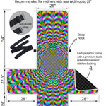 Psychedelic Web Optical Illusion Recliner Protector