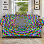 Psychedelic Web Optical Illusion Sofa Protector