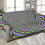 Psychedelic Web Optical Illusion Sofa Protector