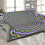 Psychedelic Web Optical Illusion Sofa Protector