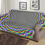 Psychedelic Web Optical Illusion Sofa Protector