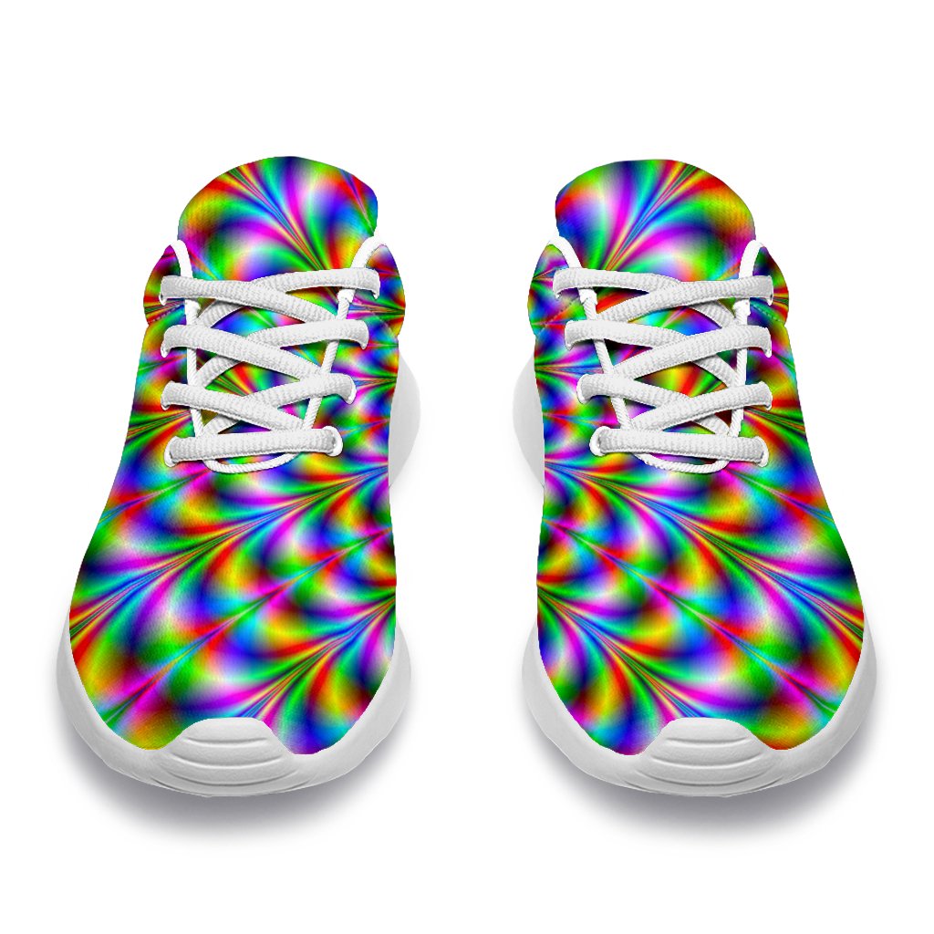 Psychedelic Web Optical Illusion Sport Shoes GearFrost