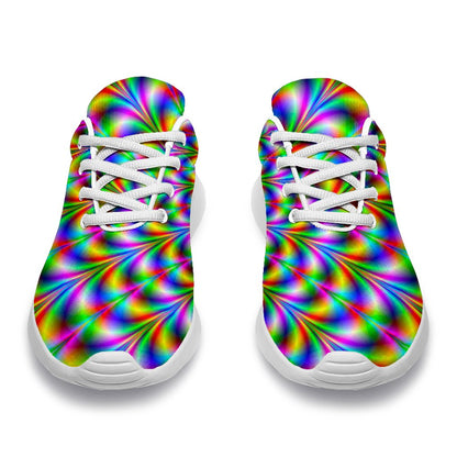 Psychedelic Web Optical Illusion Sport Shoes GearFrost